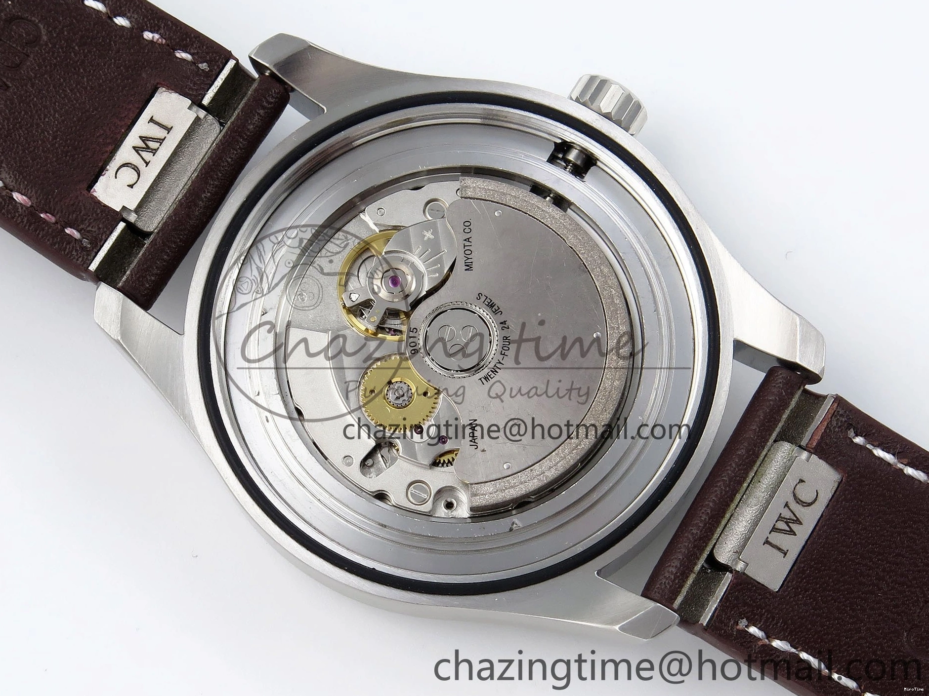 MIROTIME 0511 ZipUp Pilot Mark XX BLSF 1:1 Best Edition Green Dial on Brown Leather Strap MIYOTA 7019